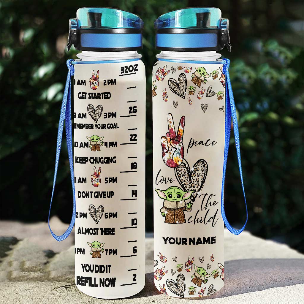 Personalized Water Tracker Bottle with Time Markers and Infuser for Hydration Water Tracker Bottle GradoCreations