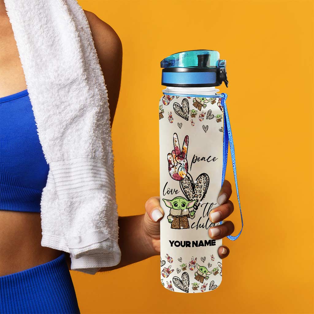 Personalized Water Tracker Bottle with Time Markers and Infuser for Hydration Water Tracker Bottle GradoCreations