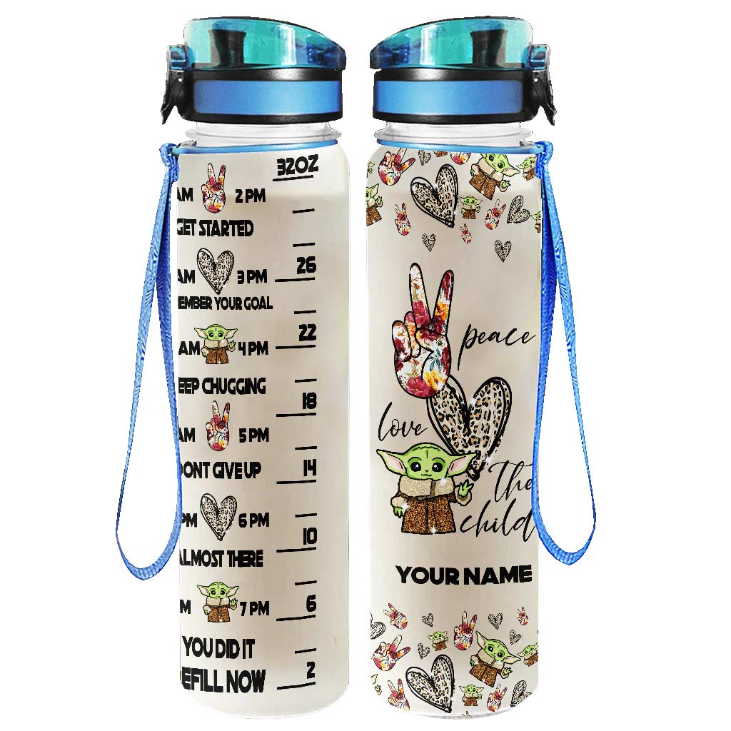 Personalized Water Tracker Bottle with Time Markers and Infuser for Hydration Water Tracker Bottle GradoCreations