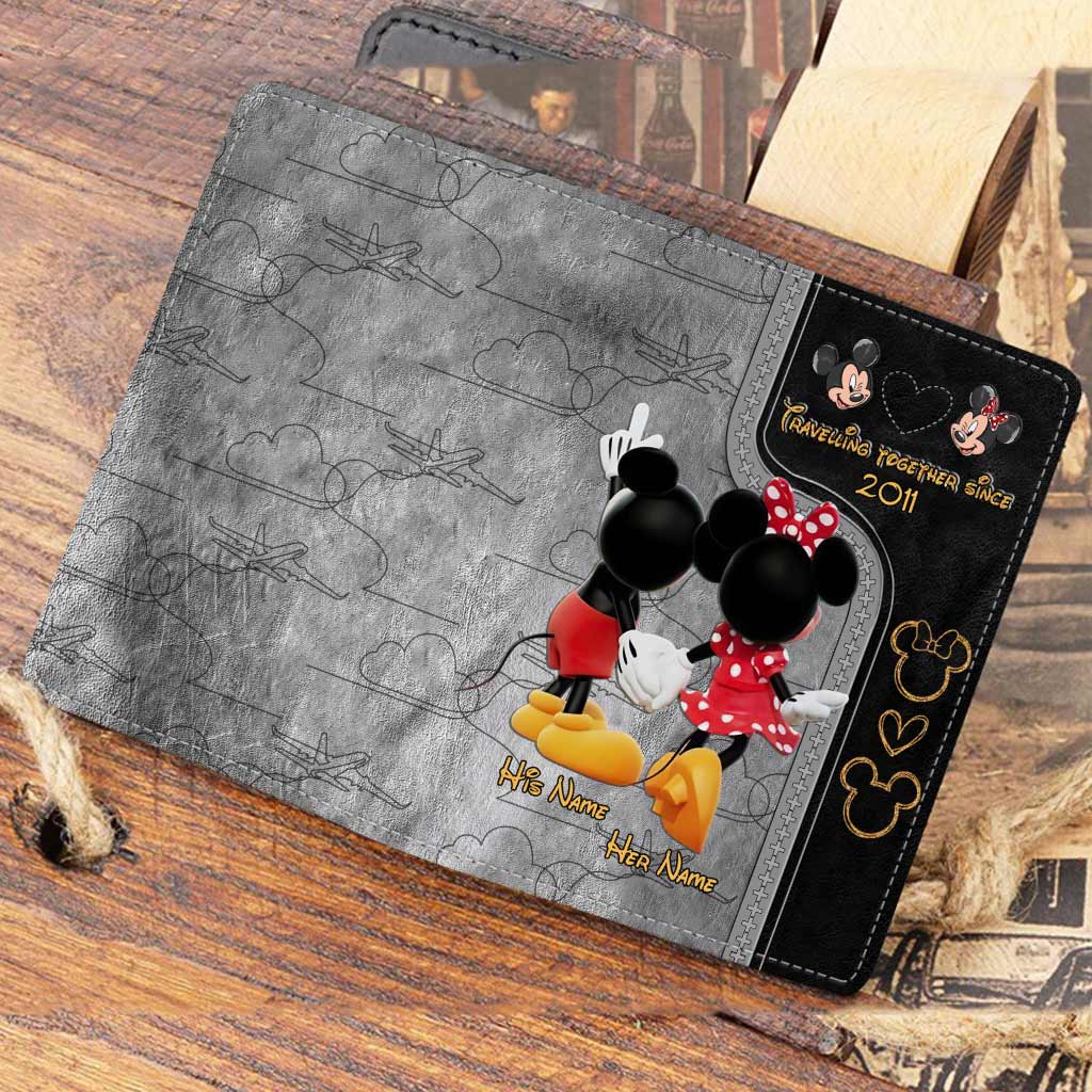 Personalized Mouse Passport Holder Travel Gift for Couple Passport Holder GradoCreations