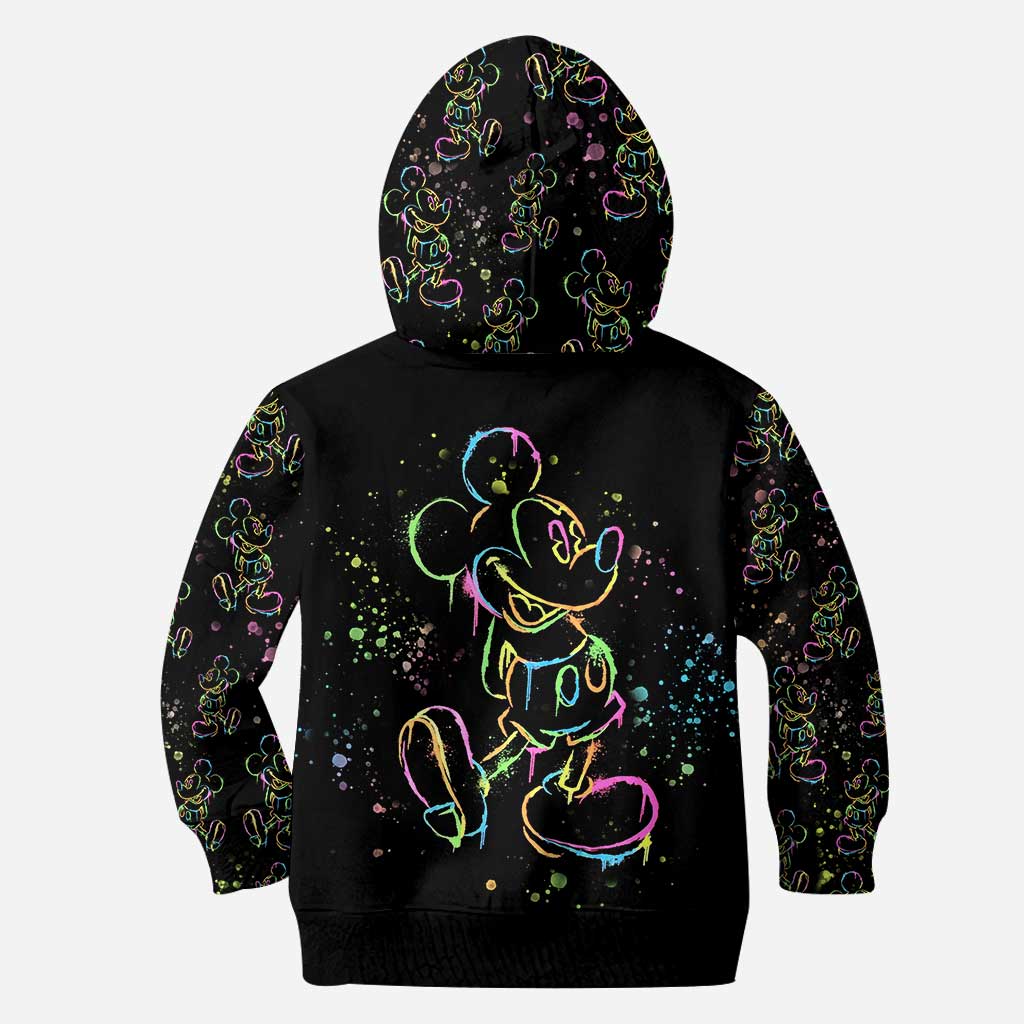 Personalized Colorful Mouse Hoodie and Leggings Set for Kids Hoodie & Leggings GradoCreations
