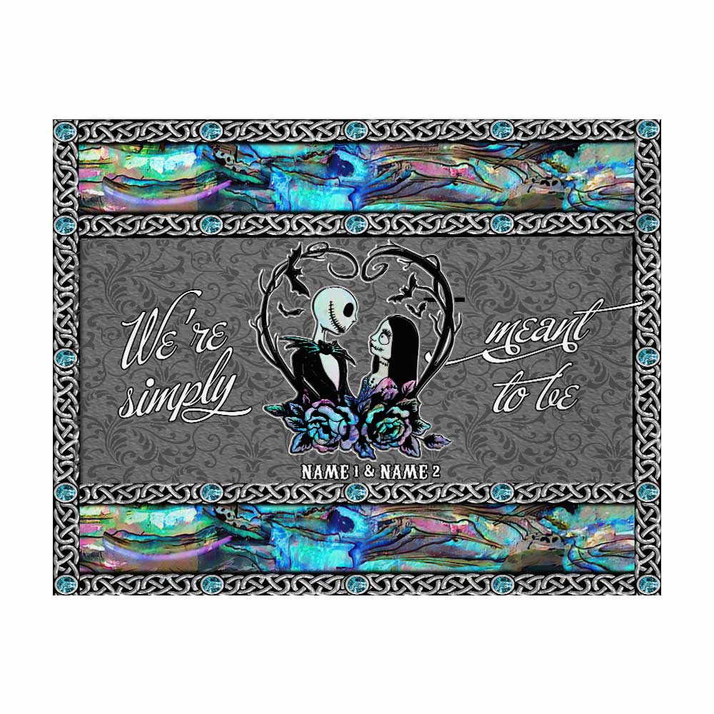 Personalized Nightmare Couple Wall Tapestry Custom Names Gift Wall Tapestry GradoCreations