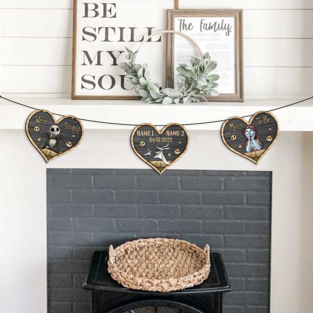 Personalized 3-Piece Couple Garland for Christmas Decor Garland GradoCreations