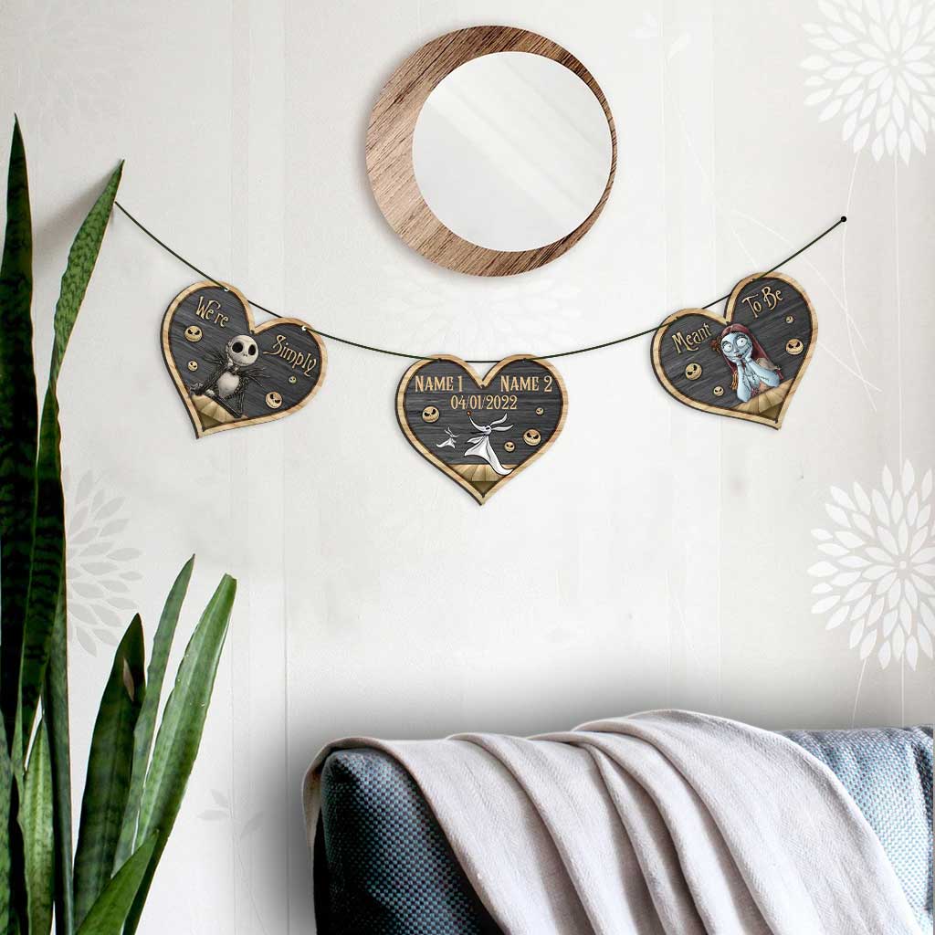 Personalized 3-Piece Couple Garland for Christmas Decor Garland GradoCreations