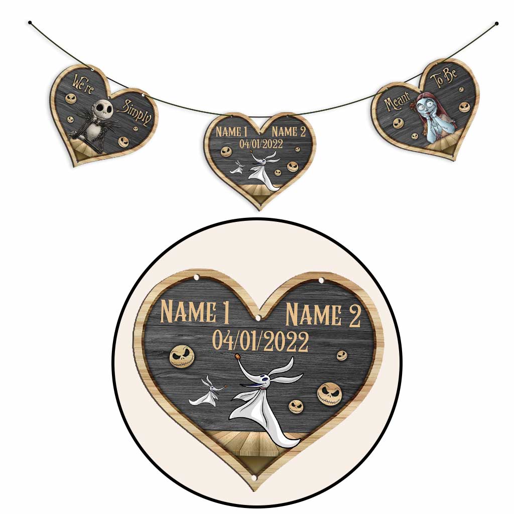 Personalized 3-Piece Couple Garland for Christmas Decor Garland GradoCreations
