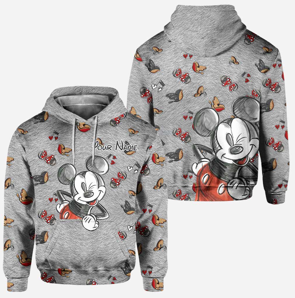 Personalized Mickey Mouse Hoodie & Leggings Set for Kids Hoodie & Leggings GradoCreations