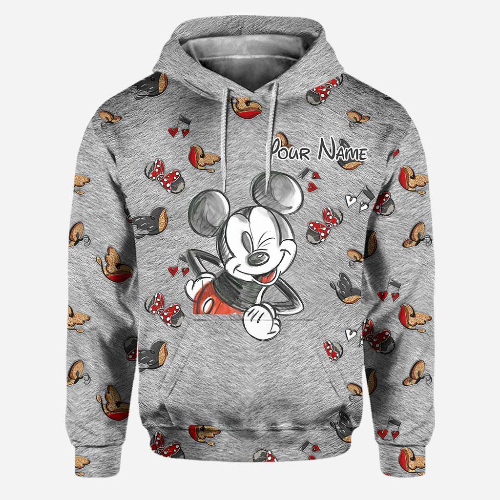 Personalized Mickey Mouse Hoodie & Leggings Set for Kids Hoodie & Leggings GradoCreations