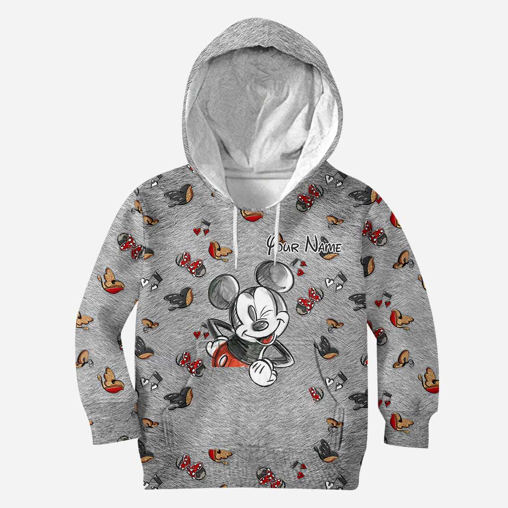 Personalized Mickey Mouse Hoodie & Leggings Set for Kids Hoodie & Leggings GradoCreations