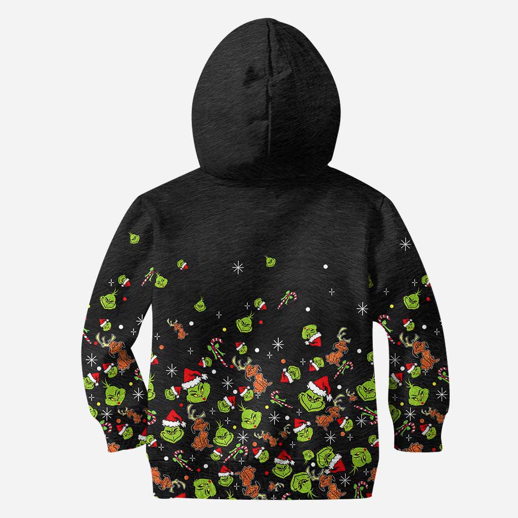 Personalized Grinch Christmas Hoodie & Leggings Set for Kids & Adults Hoodie & Leggings GradoCreations