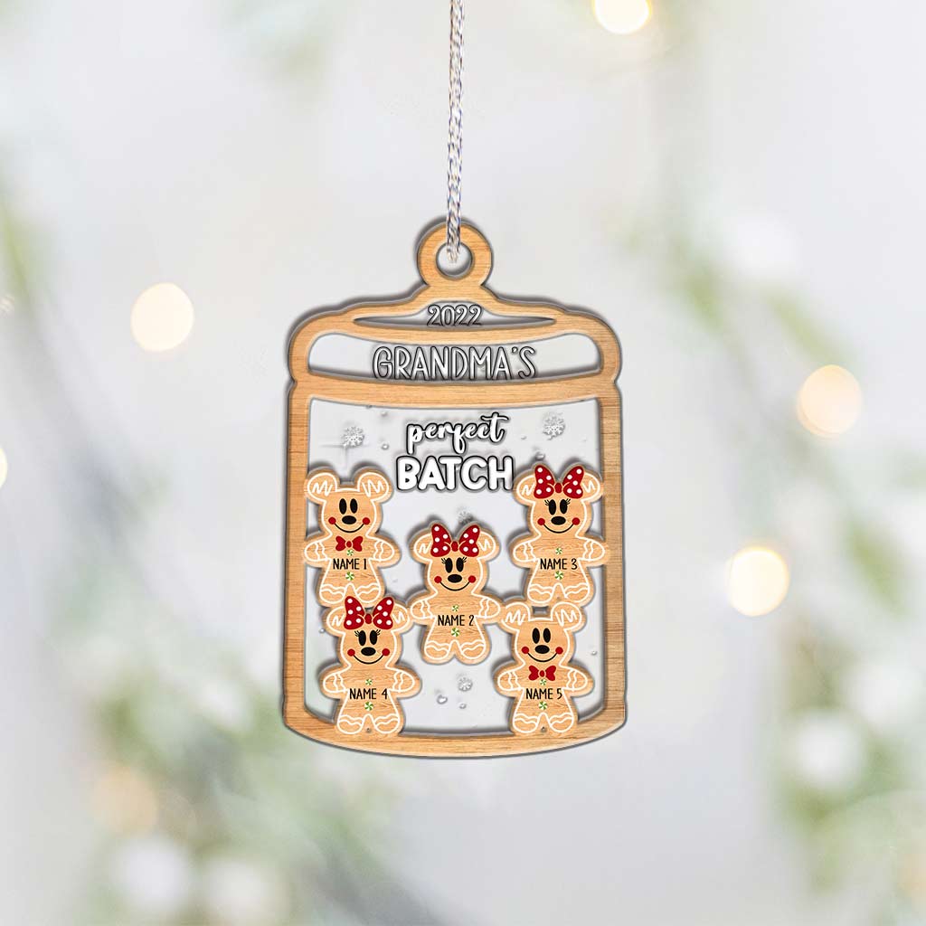 Personalized Christmas Layers Mix Ornament for Grandma's Perfect Batch Layers Mix Ornament GradoCreations