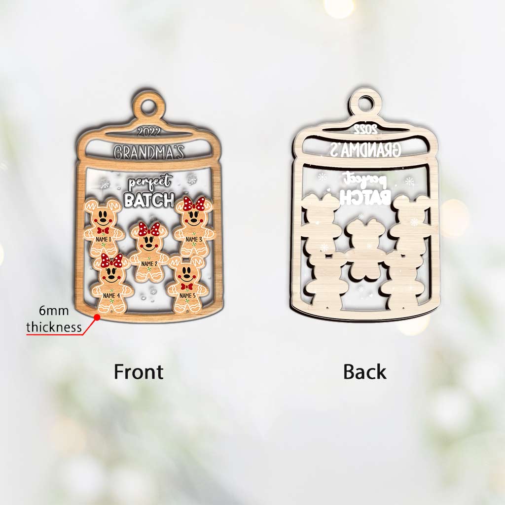 Personalized Christmas Layers Mix Ornament for Grandma's Perfect Batch Layers Mix Ornament GradoCreations