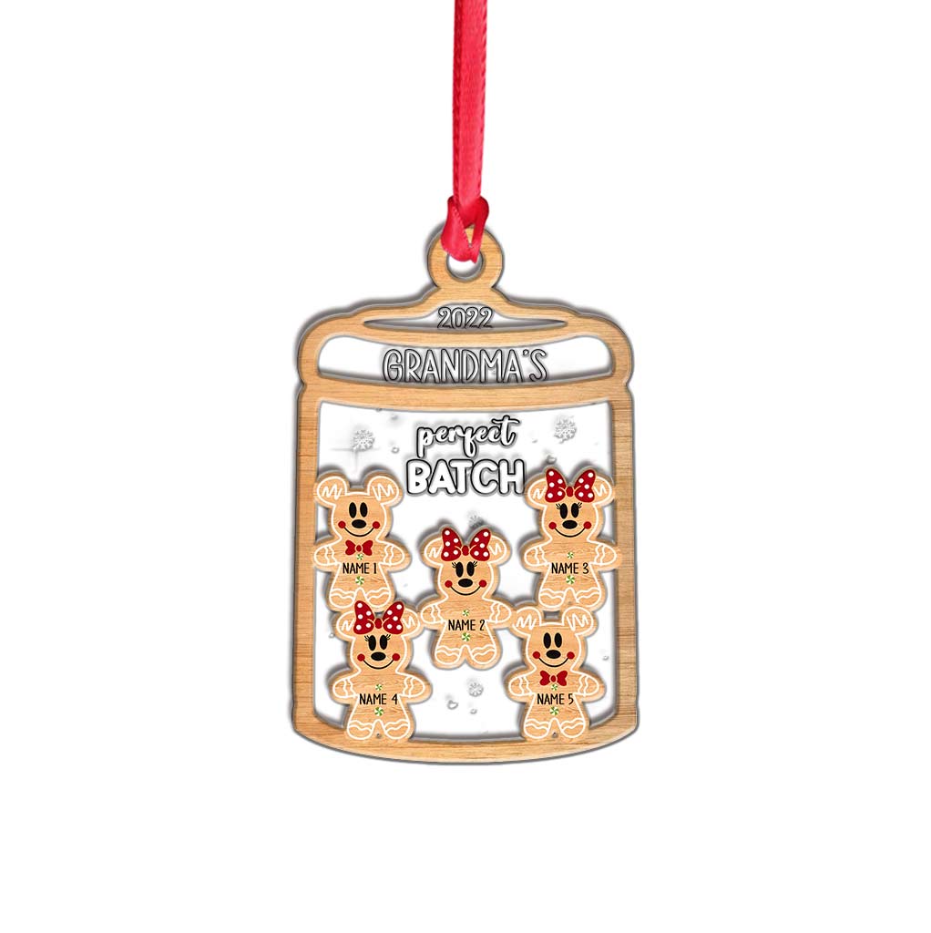 Personalized Christmas Layers Mix Ornament for Grandma's Perfect Batch Layers Mix Ornament GradoCreations
