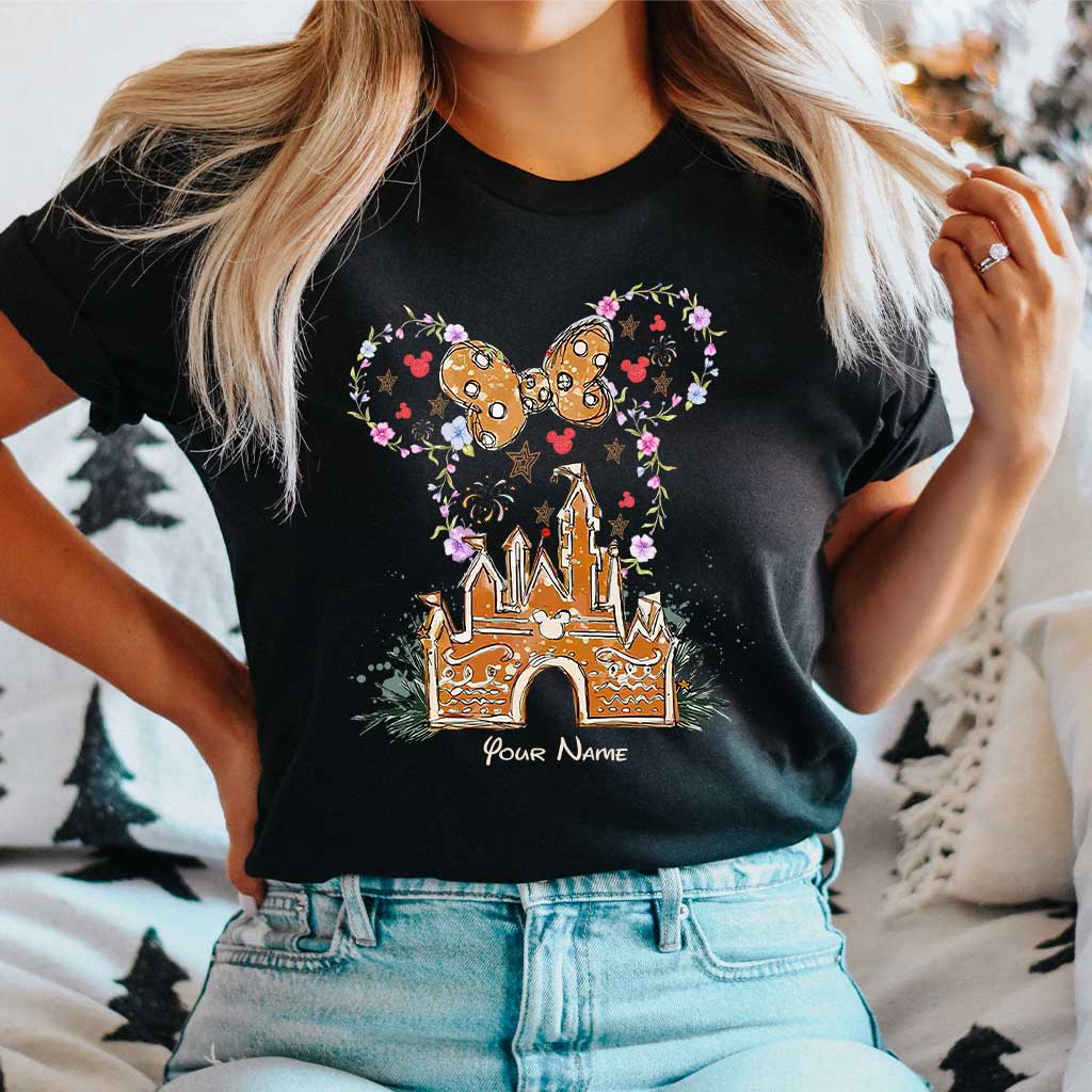 Personalized Merry Christmas Mouse T-shirt & Hoodie Custom Name Gift T-shirt & Hoodie GradoCreations