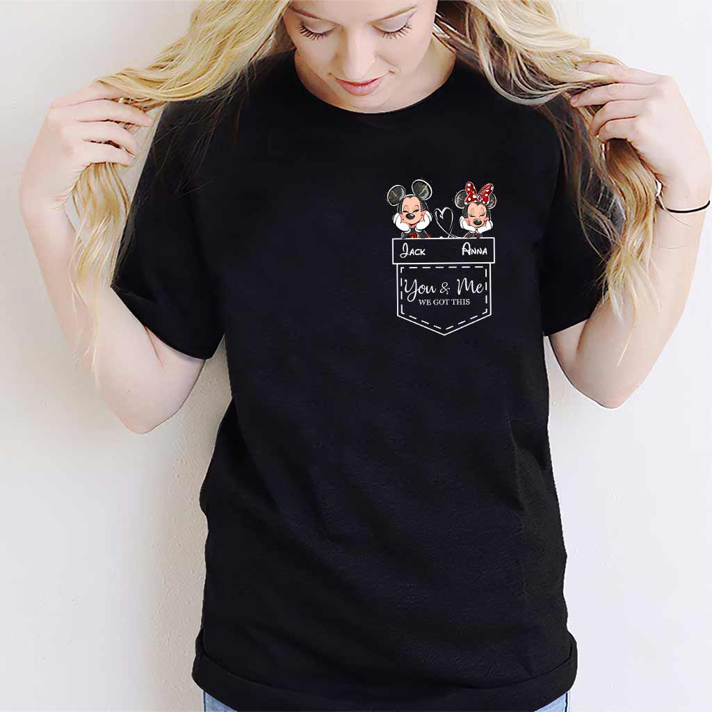 Personalized Mickey & Minnie T-shirt Hoodie Custom Couple Gift T-shirt & Hoodie GradoCreations