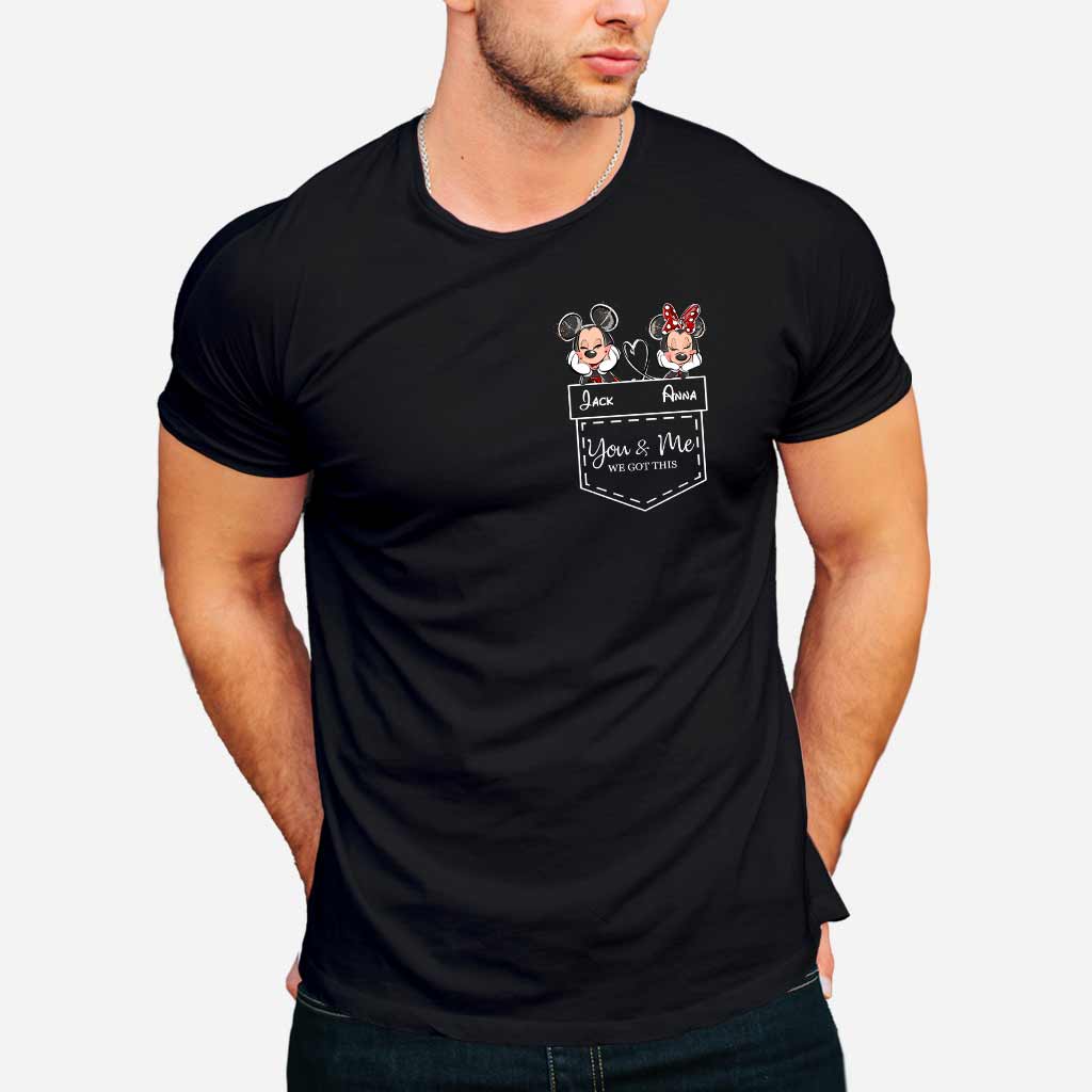 Personalized Mickey & Minnie T-shirt Hoodie Custom Couple Gift T-shirt & Hoodie GradoCreations