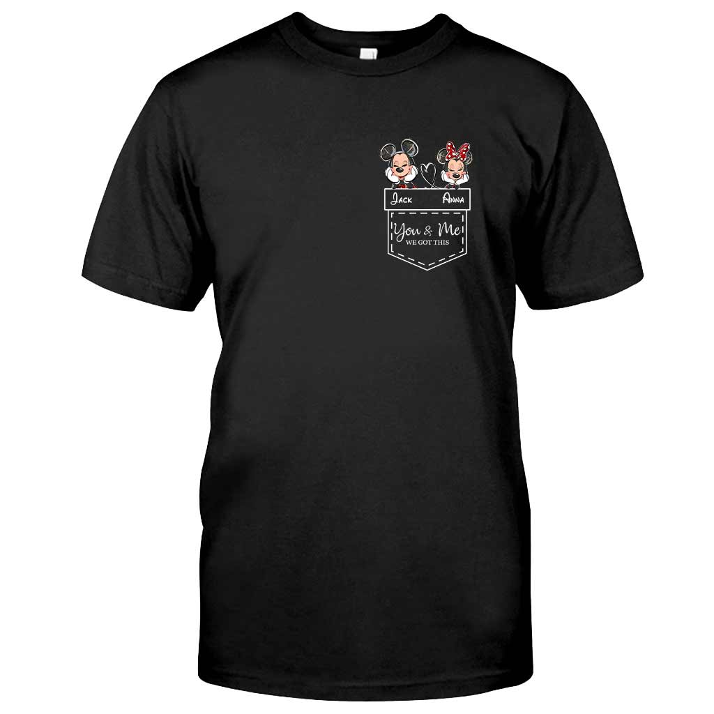 Personalized Mickey & Minnie T-shirt Hoodie Custom Couple Gift T-shirt & Hoodie GradoCreations