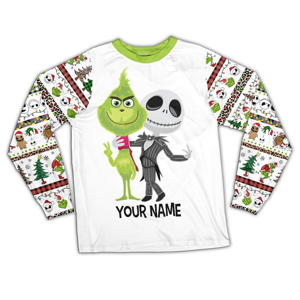 Personalized Christmas Pajamas Set for Kids Custom Name Gift Pajamas Set GradoCreations