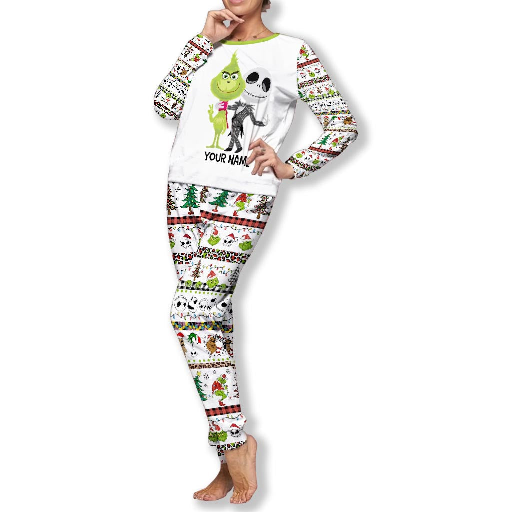 Personalized Christmas Pajamas Set for Kids Custom Name Gift Pajamas Set GradoCreations