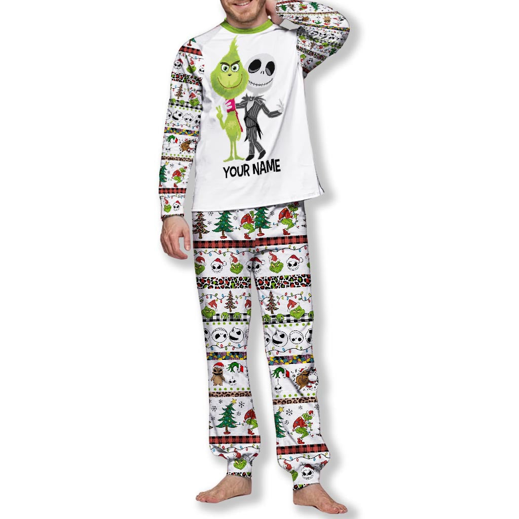 Personalized Christmas Pajamas Set for Kids Custom Name Gift Pajamas Set GradoCreations