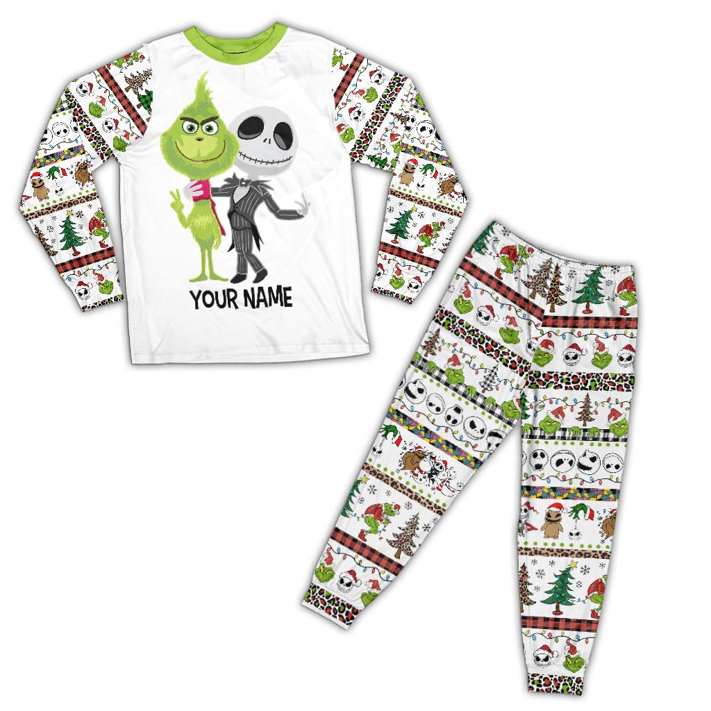 Personalized Christmas Pajamas Set for Kids Custom Name Gift Pajamas Set GradoCreations