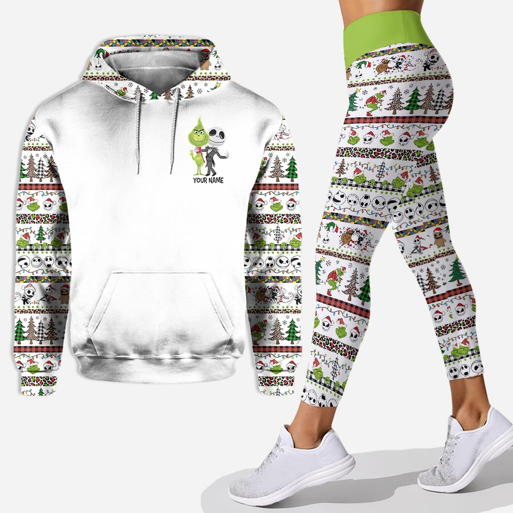 Personalized Christmas Hoodie & Leggings Set Custom Name Gift Hoodie & Leggings GradoCreations
