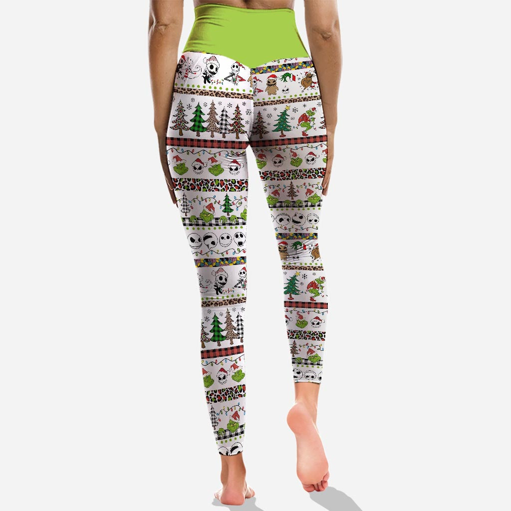Personalized Christmas Hoodie & Leggings Set Custom Name Gift Hoodie & Leggings GradoCreations
