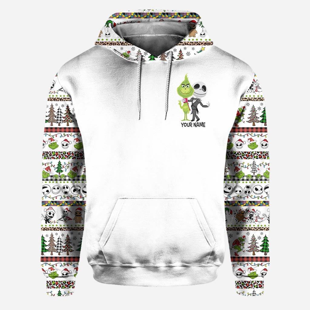 Personalized Christmas Hoodie & Leggings Set Custom Name Gift Hoodie & Leggings GradoCreations