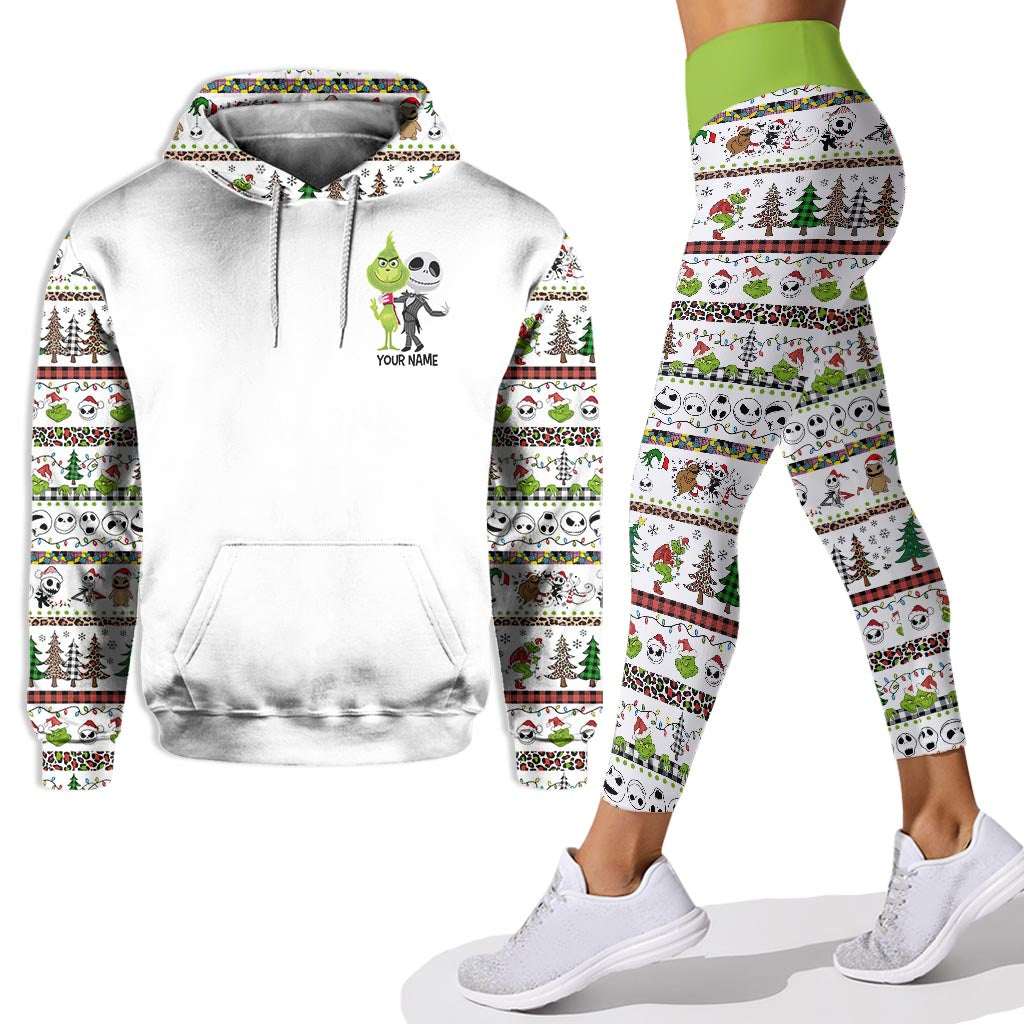 Personalized Christmas Hoodie & Leggings Set Custom Name Gift Hoodie & Leggings GradoCreations