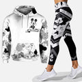 Personalized Cute Mouse Ears Hoodie & Leggings Set Gift for Kids Hoodie & Leggings GradoCreations