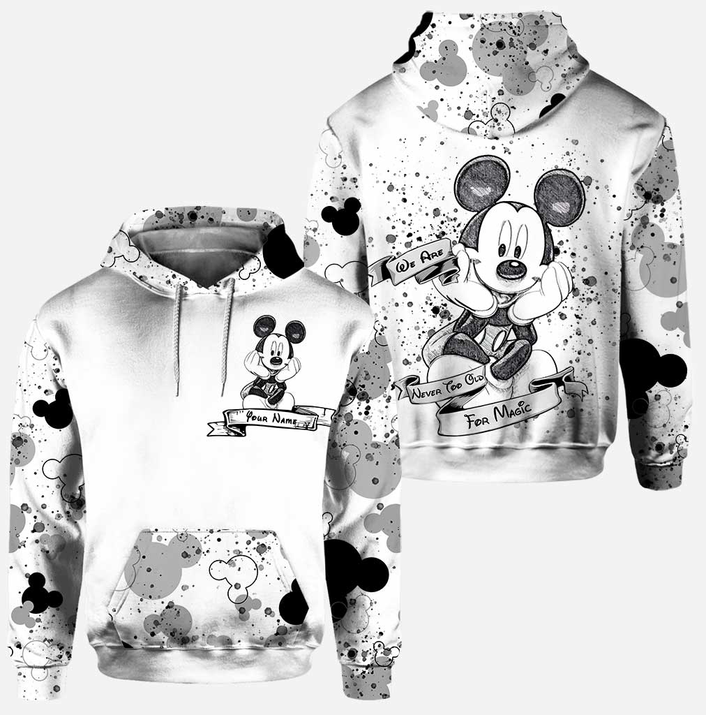 Personalized Cute Mouse Ears Hoodie & Leggings Set Gift for Kids Hoodie & Leggings GradoCreations