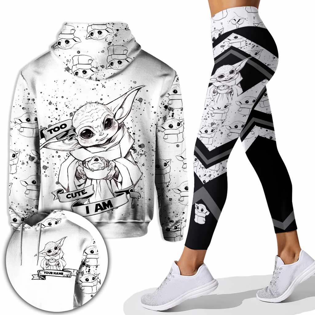 Personalized Cute Hoodie and Leggings Set Custom Name Gift Hoodie & Leggings GradoCreations