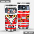 Personalized Couple Tumbler with Custom Names and Mickey Mouse Design Tumbler GradoCreations