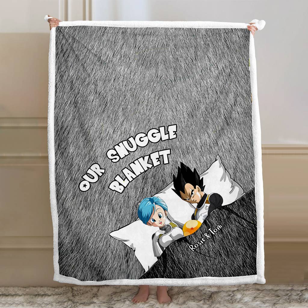 Personalized Couple Snuggle Blanket with Custom Names Gift Blanket GradoCreations