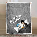 Personalized Couple Snuggle Blanket with Custom Names Gift Blanket GradoCreations