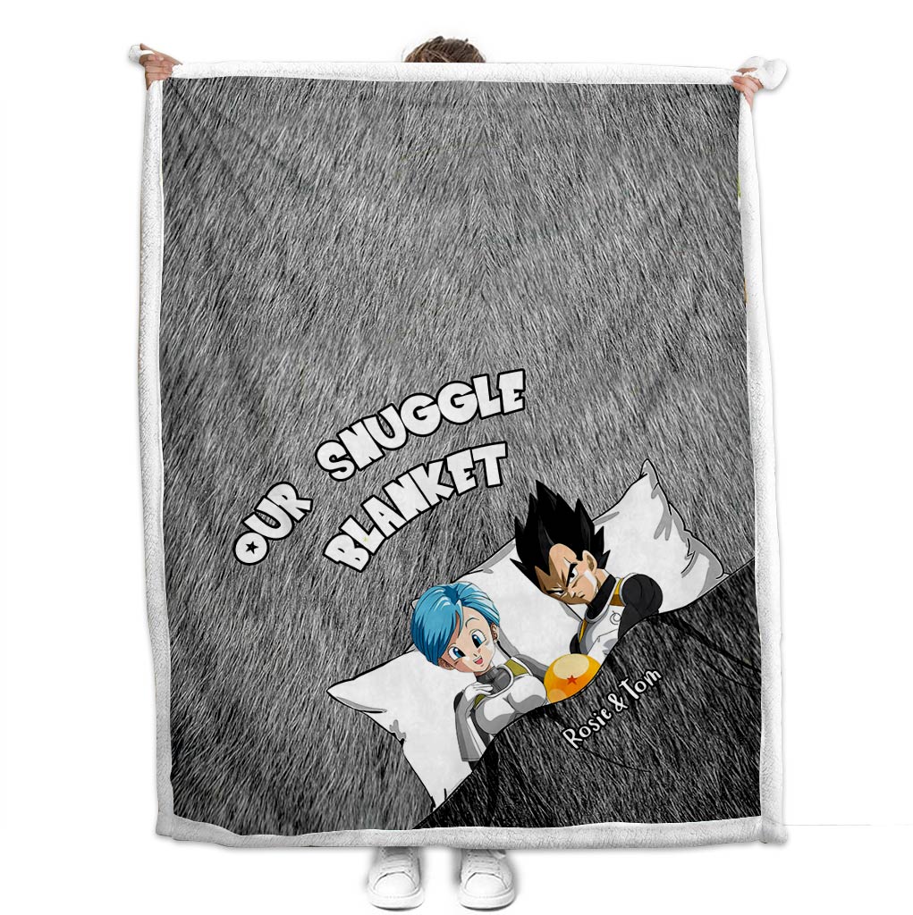 Personalized Couple Snuggle Blanket with Custom Names Gift Blanket GradoCreations
