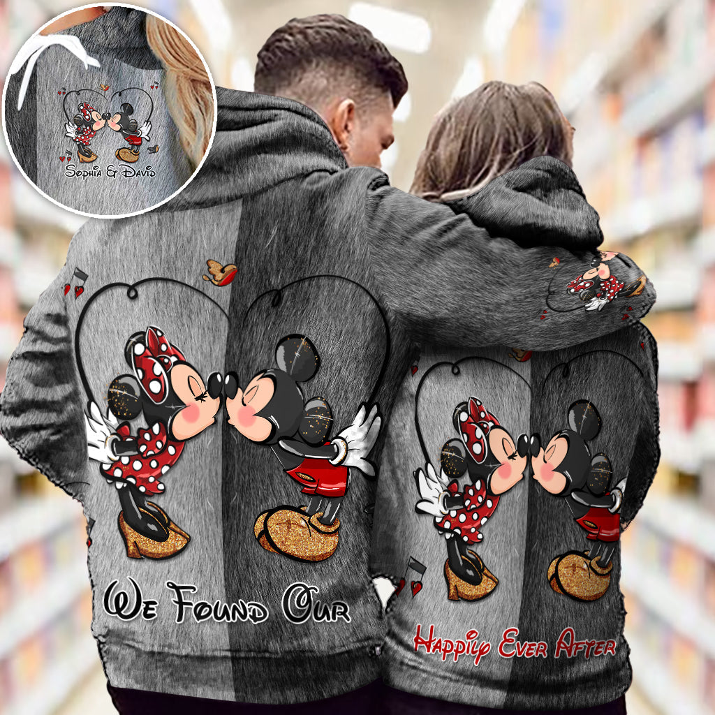 Personalized Mickey & Minnie Theme All-Over Shirts for Couples All Over Shirt GradoCreations