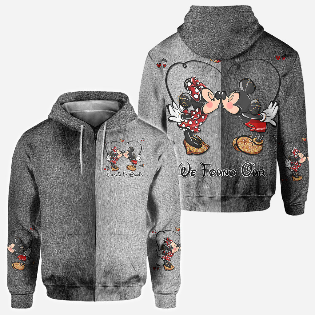 Personalized Mickey & Minnie Theme All-Over Shirts for Couples All Over Shirt GradoCreations