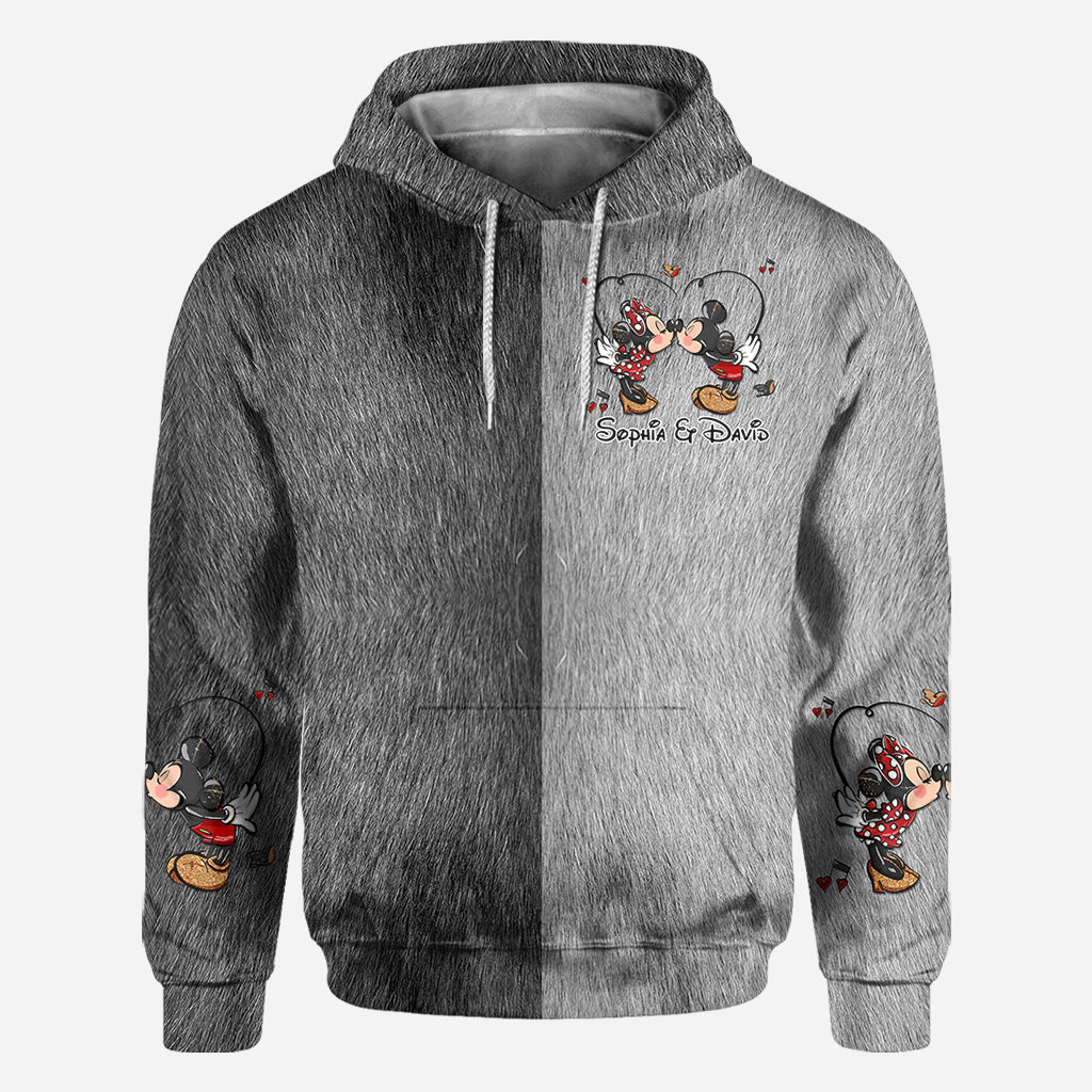 Personalized Mickey & Minnie Theme All-Over Shirts for Couples All Over Shirt GradoCreations