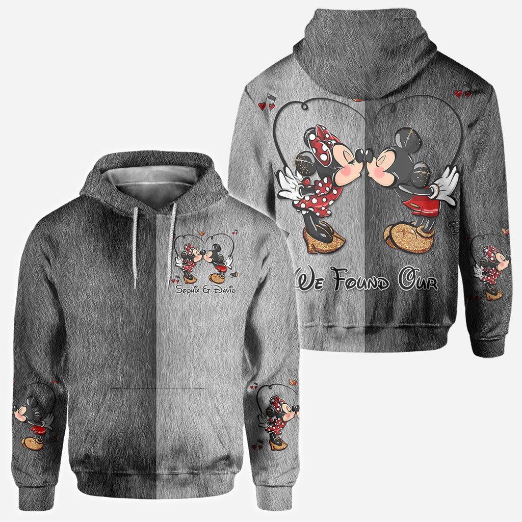 Personalized Mickey & Minnie Theme All-Over Shirts for Couples All Over Shirt GradoCreations