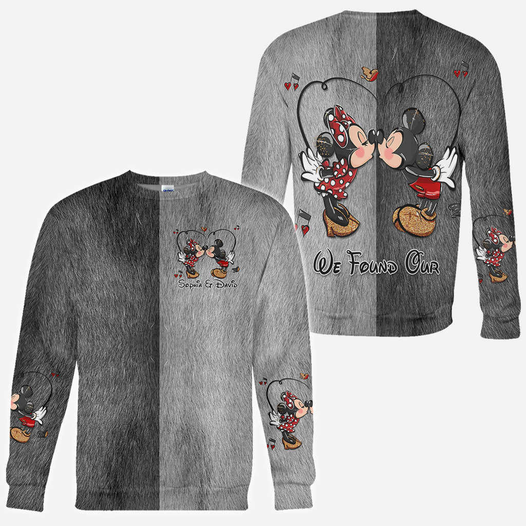 Personalized Mickey & Minnie Theme All-Over Shirts for Couples All Over Shirt GradoCreations