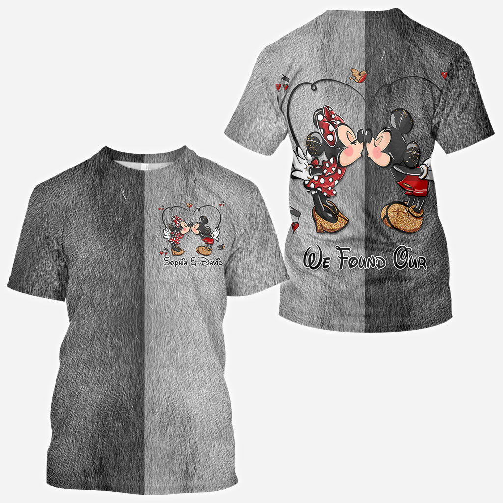 Personalized Mickey & Minnie Theme All-Over Shirts for Couples All Over Shirt GradoCreations
