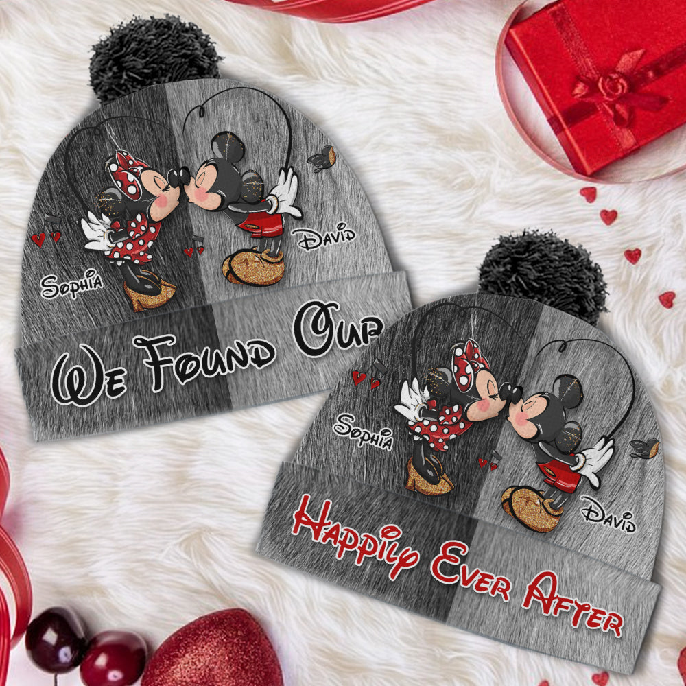 Personalized Mickey & Minnie Mouse Beanie Hat for Couples Beanie Hat GradoCreations