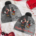 Personalized Mickey & Minnie Mouse Beanie Hat for Couples Beanie Hat GradoCreations
