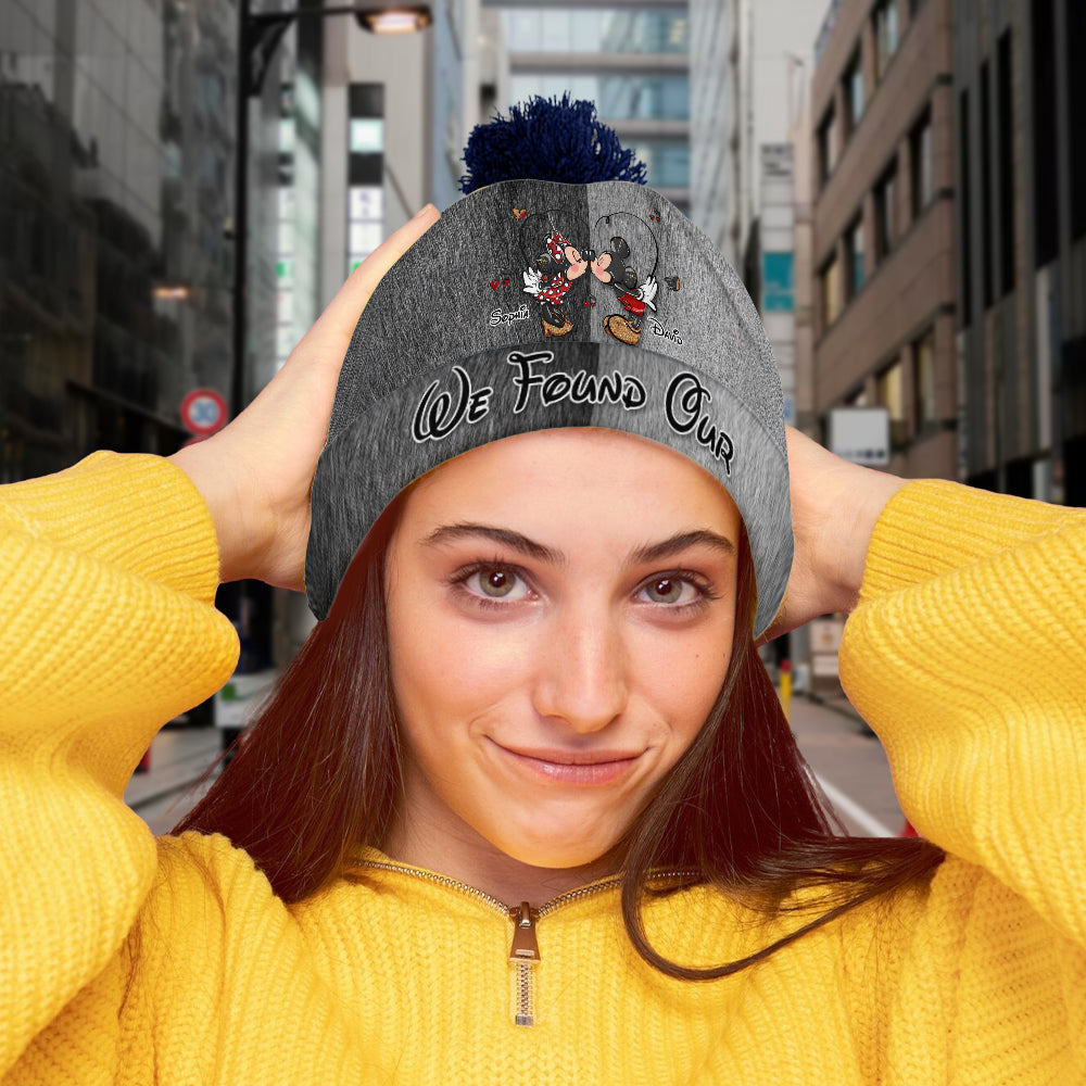 Personalized Mickey & Minnie Mouse Beanie Hat for Couples Beanie Hat GradoCreations