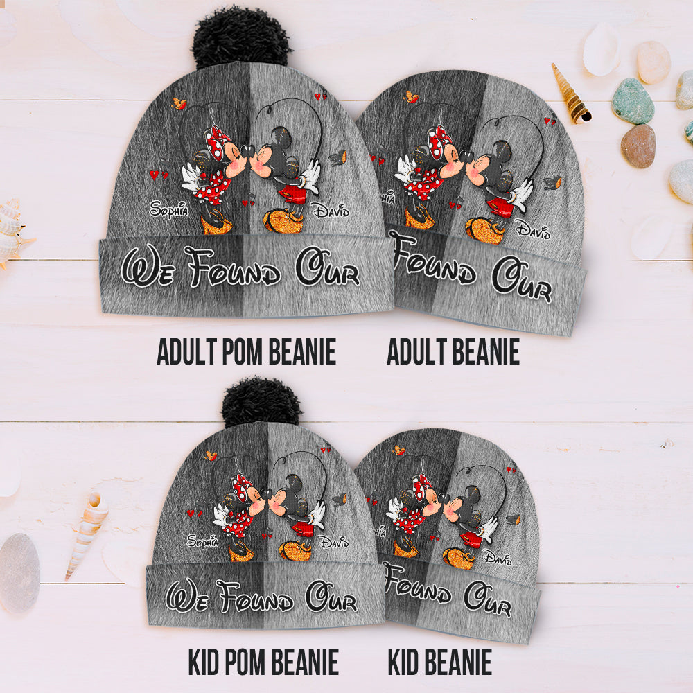 Personalized Mickey & Minnie Mouse Beanie Hat for Couples Beanie Hat GradoCreations