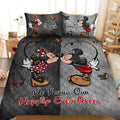 Personalized Mickey Mouse Quilt Set with Custom Names | Romantic Gift Quilt Set GradoCreations