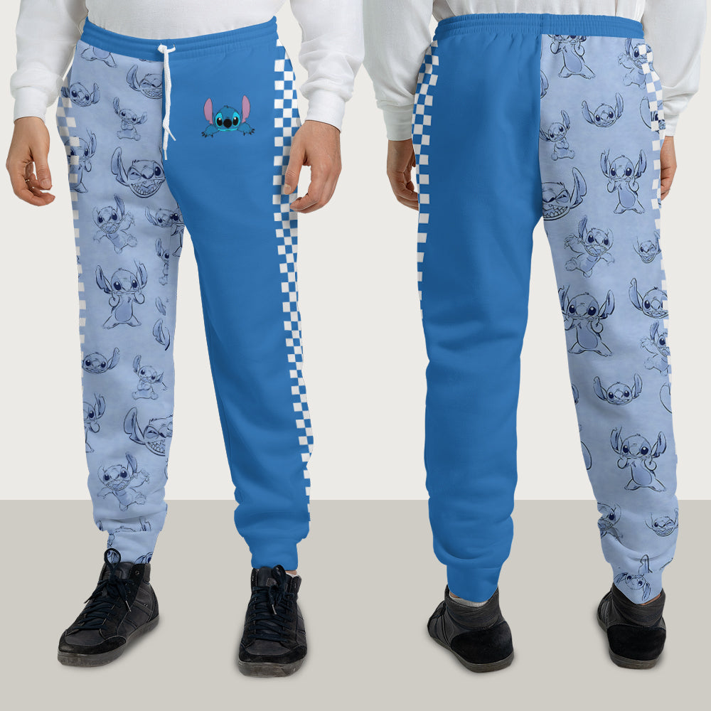 Personalized Kids Hoodie and Jogger Set with Stitch Design Kid Hoodie & Kid Jogger Sweatpants GradoCreations