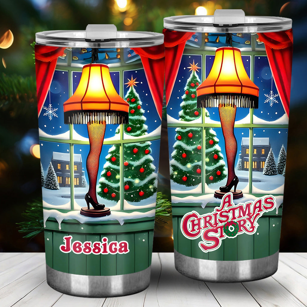 Personalized Christmas Story Tumbler Custom Name Gift Tumbler GradoCreations