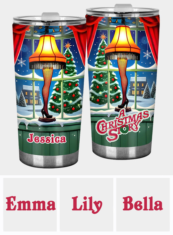 Personalized Christmas Story Tumbler Custom Name Gift Tumbler GradoCreations