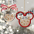 Personalized 3 Layered Shaker Ornament for Family Christmas Gift 3 Layered Shaker Ornament GradoCreations